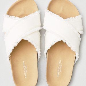 American Eagle white sandals
